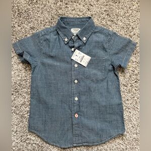 J.CREW Kids' short-sleeve chambray button-down